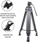 Picture of DIGITEK DPTR-7060VD Platinum Heavy Duty Video Tripod