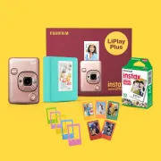 Picture of Fuji Instax mini Liplay Plus Camera (With Film) blush Gold