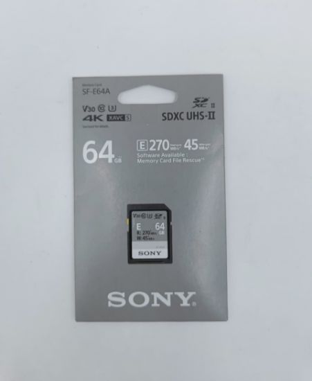 Picture of Sony SF-E64A//T IN SDXC USH-II Memory Card