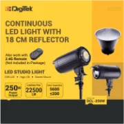 Picture of DigiTek (DCL-250W Combo) Continuous LED Photo/Video Light with 18 cm Reflector