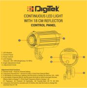 Picture of DigiTek (DCL-250W Combo) Continuous LED Photo/Video Light with 18 cm Reflector