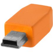 Picture of Tether Tools TetherPro USB Type-C Male to 5-Pin Mini-USB 2.0 Type-B Male Cable (15', Orange)