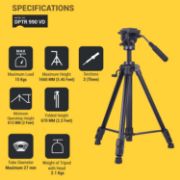 Picture of DIGITEKÃ‚Â® (DPTR 990VD) Platinum Heavy Duty Tripod with Professional Fluid Video Head