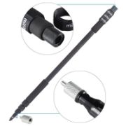 Picture of miliboo MLZ901 Professional Portable Carbon Fiber 4-Section Microphone Pole Max Length 300cm Handheld Sound Recording Grip Support Rod Flash Light Boom Microphone Holder.