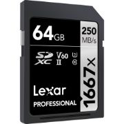 Picture of Lexar 64GB Professional 1667x UHS-II SDXC Memory Card