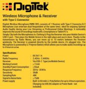 Picture of Digitek Wireless Mirophone DWM-003 PRO